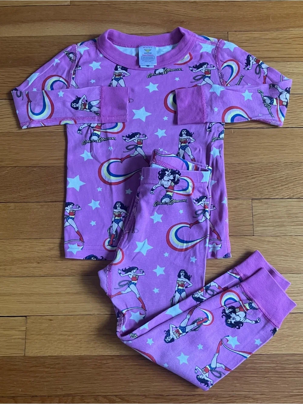 Hanna Andersson Cotton Wonder Woman Minnie Mouse Halloween ABC Pajamas 90 3T